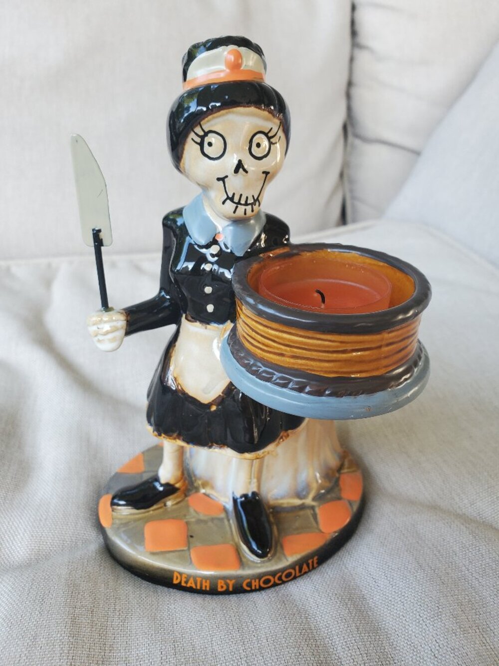 Boney Bunch 'Death by Chocolate' Yankee Candle Halloween Tea Light Holder